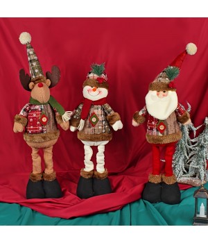 1pc, Christmas Stretch Doll Window Decor (7.08"x19.68"), Scene Decor, Holiday Accessory, Birthday Party Supplies